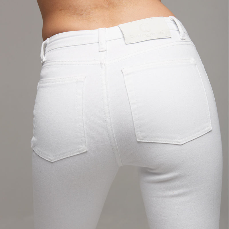 GIGI RIPPED WHITE JEANS - CT059