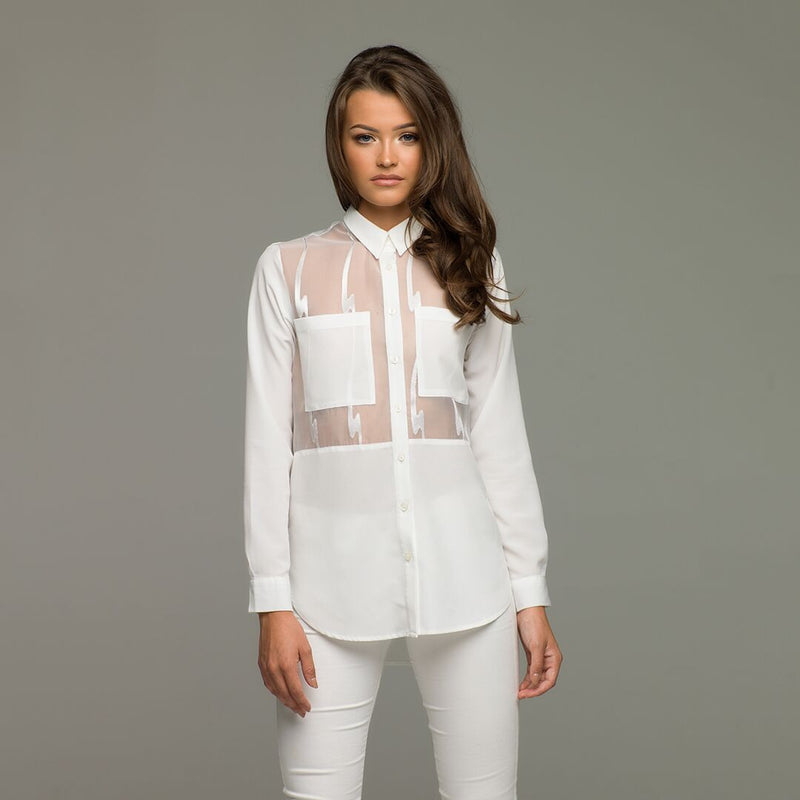 JAYCEE WHITE SHIRT - CT010