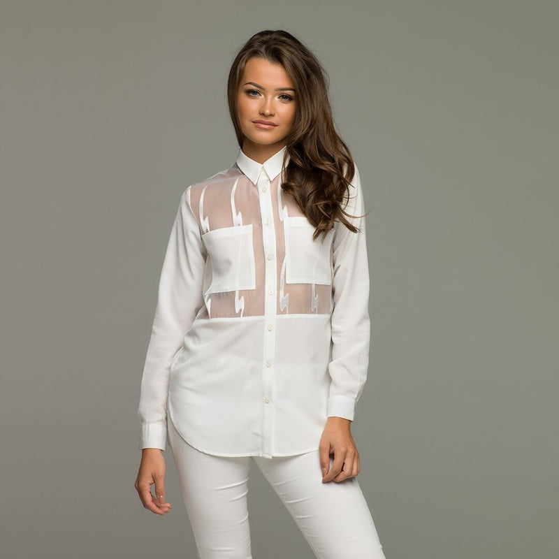 JAYCEE WHITE SHIRT - CT010