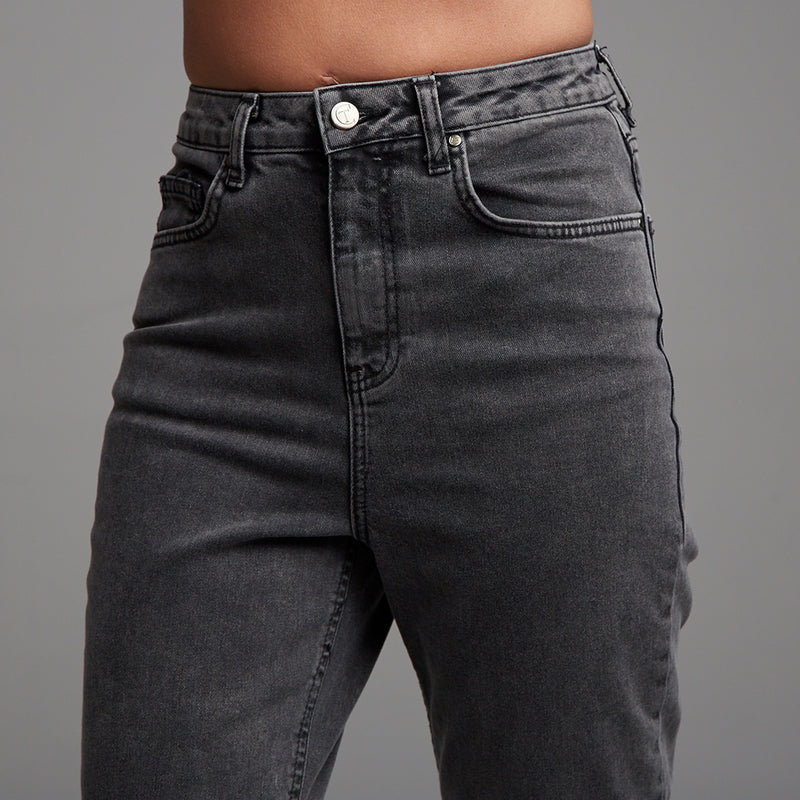 Buy LOVEGEN Black Womens 5 Pocket Coated Jeans (Mom Fit) | Shoppers Stop