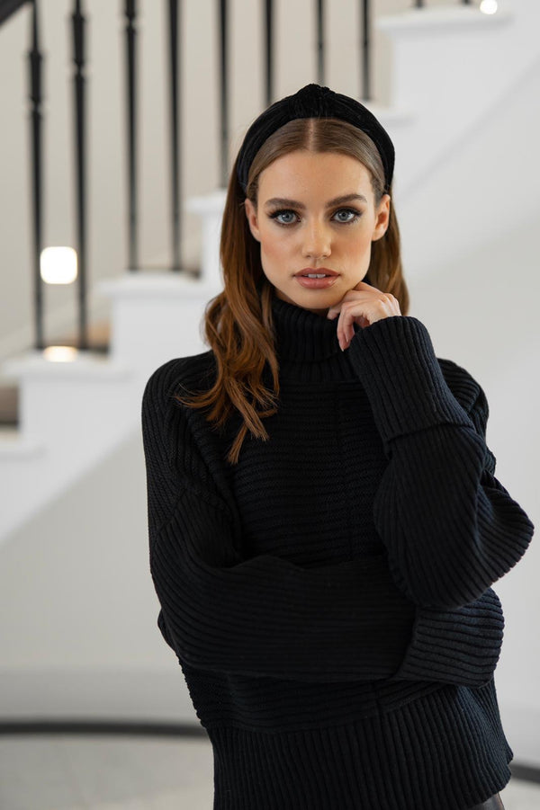 KENDALL KNITTED ROLL NECK JUMPER - CTJ003