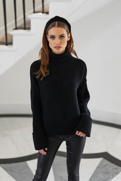 KENDALL KNITTED ROLL NECK JUMPER - CTJ003